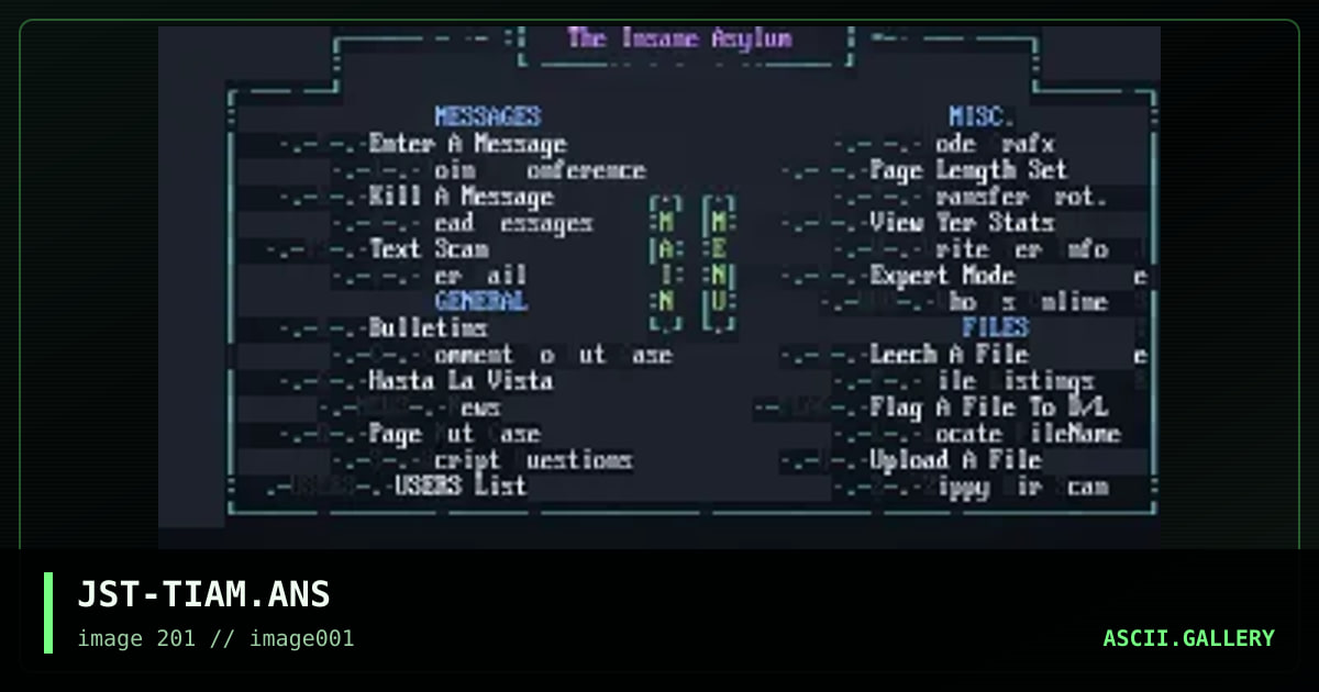 JST-TIAM.ANS, by jester, 1994