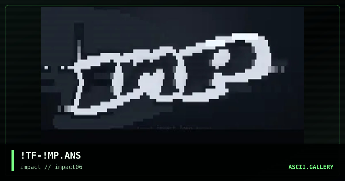 logo impact, by twisted foo, 1997