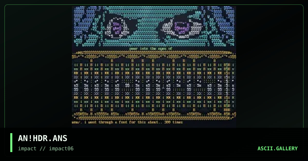 eyez, by aneurysm, 1997