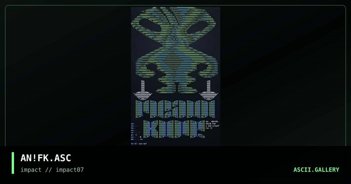 fEWZiON k0RE, by aneurysm, 1997