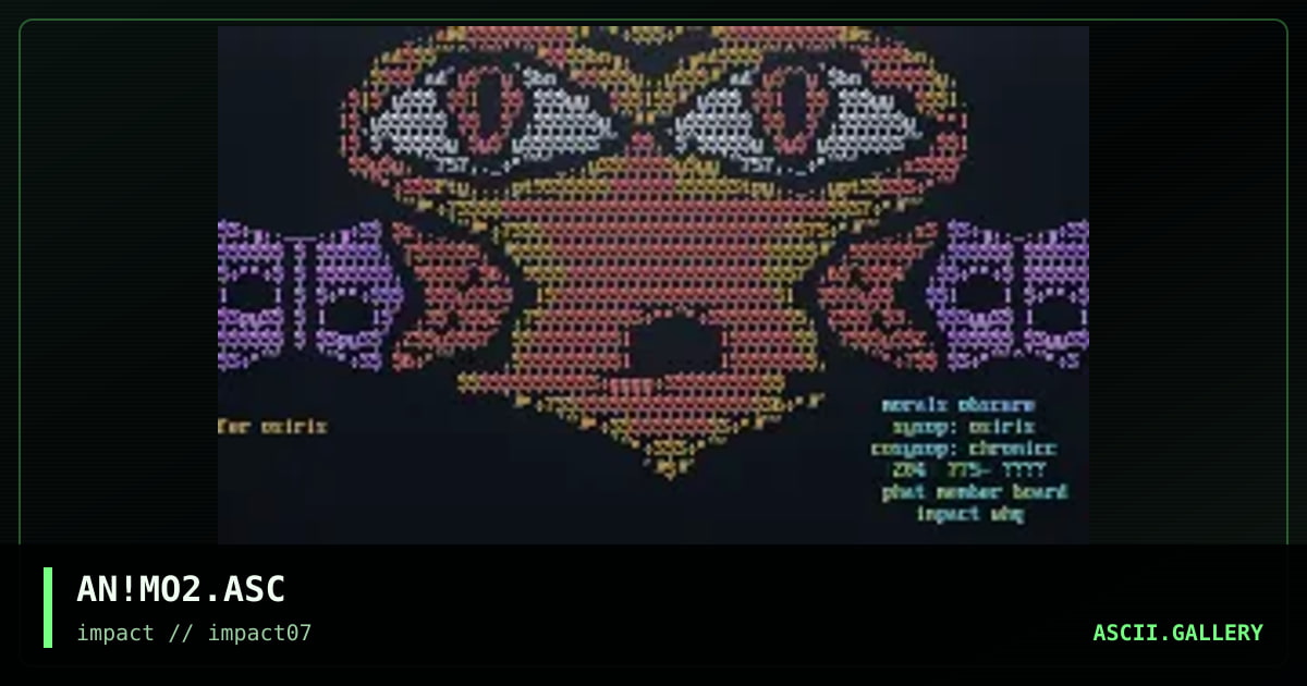 morasl obsxcureee, by aneurysm, 1997