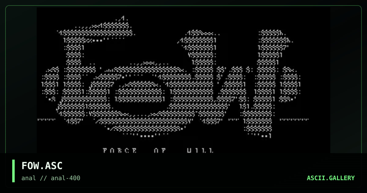 FOW.ASC, by untagged, 1998