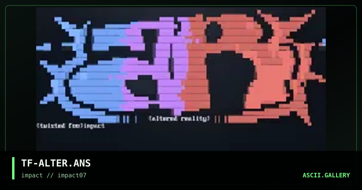 Altered Reality, by twisted foo, 1997