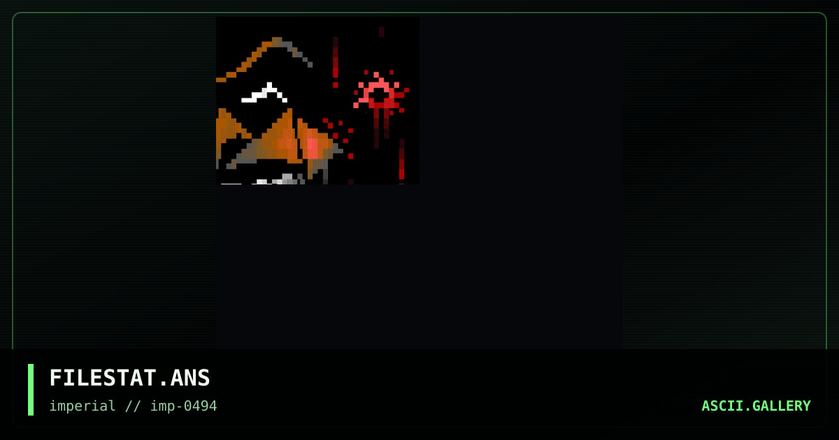 FILESTAT.ANS, by the masked pirate, vanquish, 1994