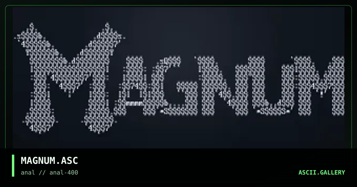 MAGNUM.ASC, by untagged, 1998