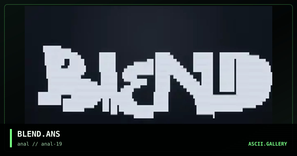 BLEND.ANS, by untagged, 1999