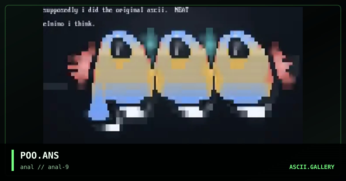 POO.ANS, by untagged, 1999