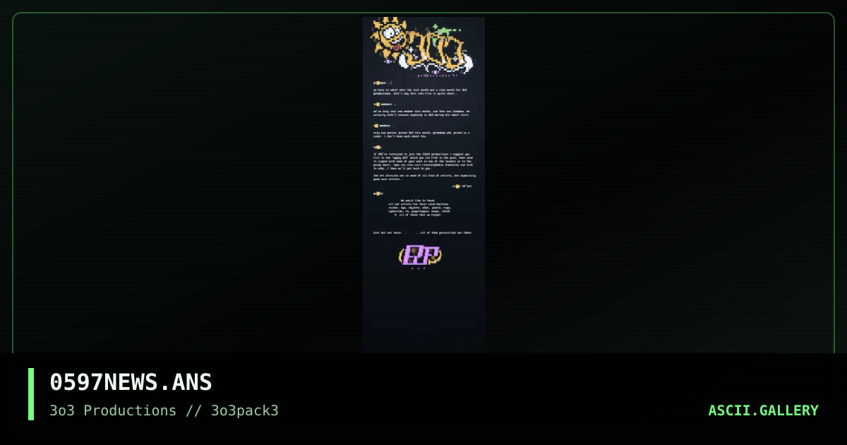 May'97 news, by 303 productions, 1997