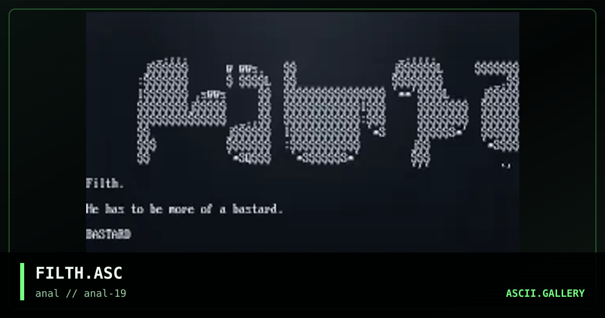 FILTH.ASC, by untagged, 1999