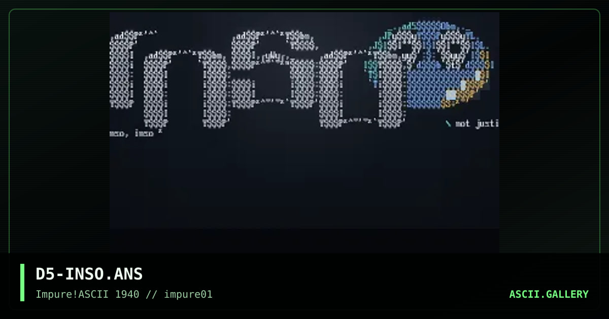 inso ascii, by deefive, 1998