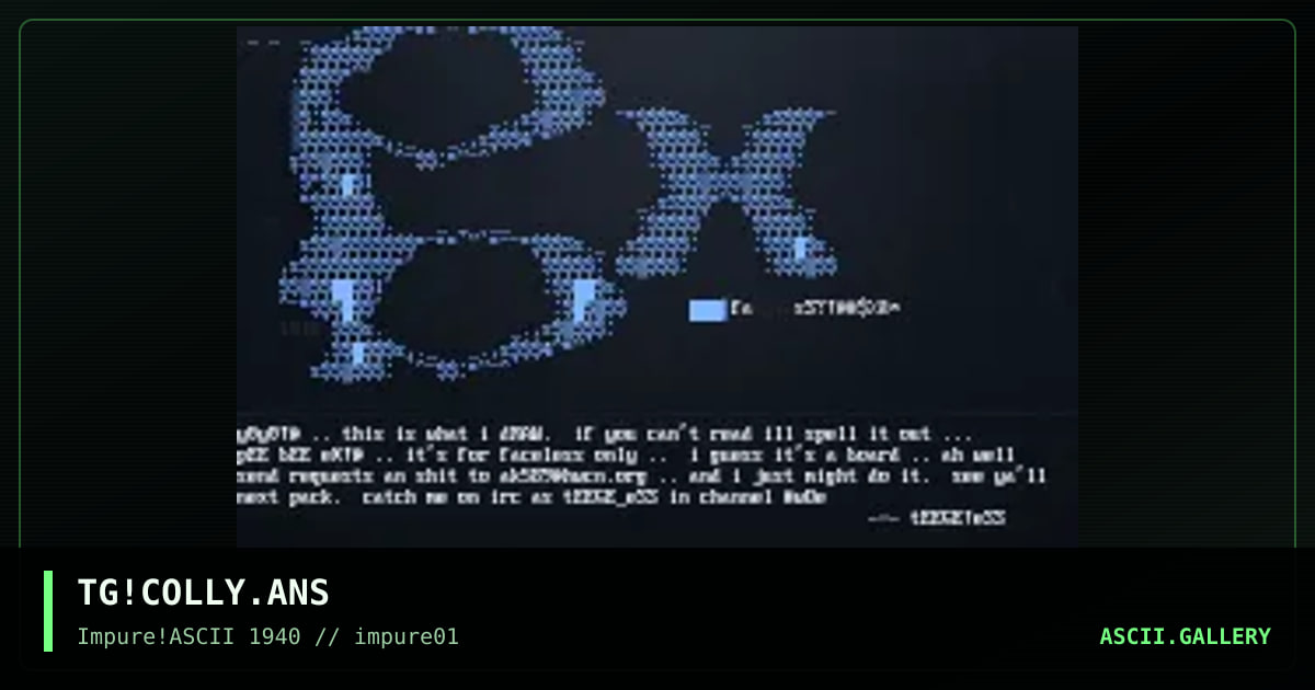 tEEGE!eSS's cOLLY fOR iMPURE 1!@, by the genocidal servant, 1998