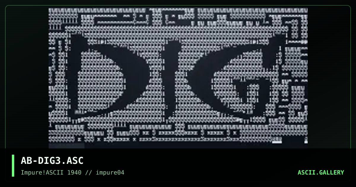 dIG#, by acid burn, 1998