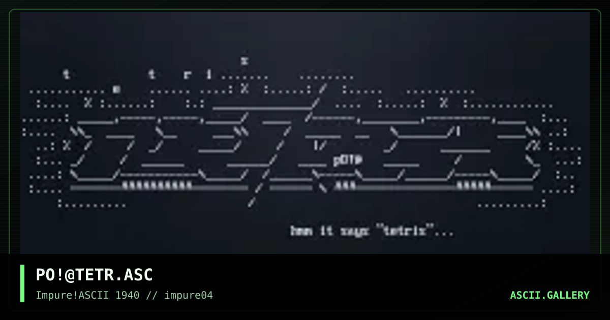 tetris#, by pogue, 1998