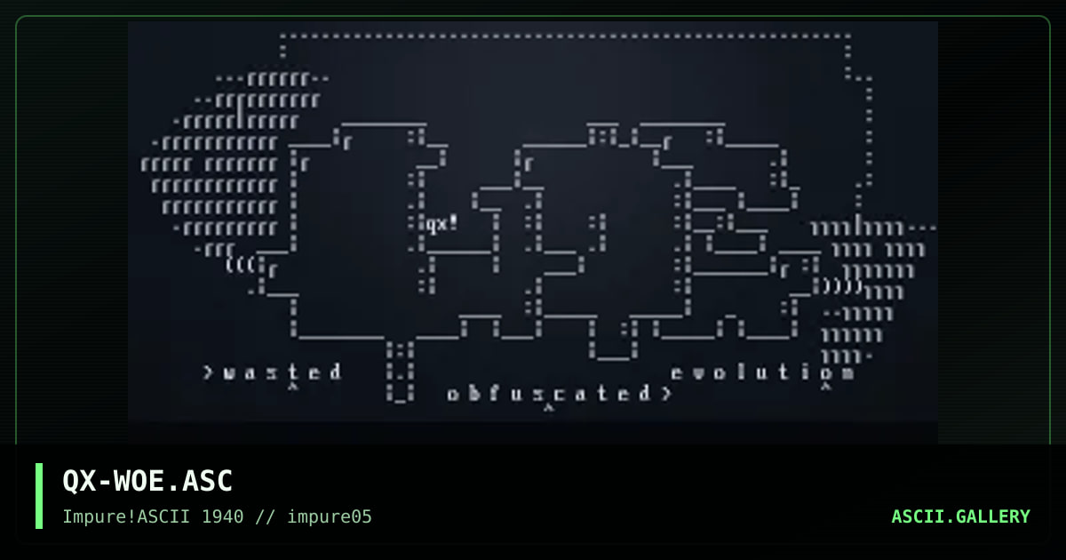 woe quest ascii, by quix, 1998