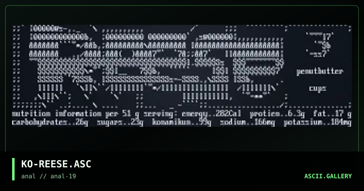 KO-REESE.ASC, by untagged, 1999