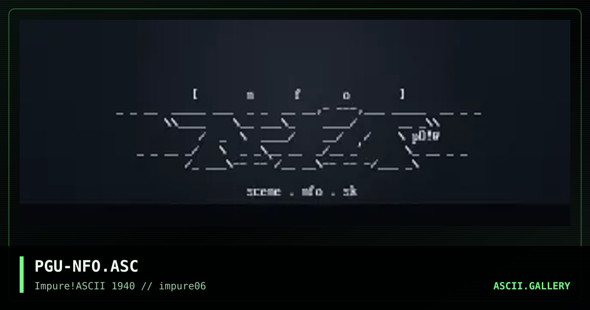 nfo!, by pogue, 1998