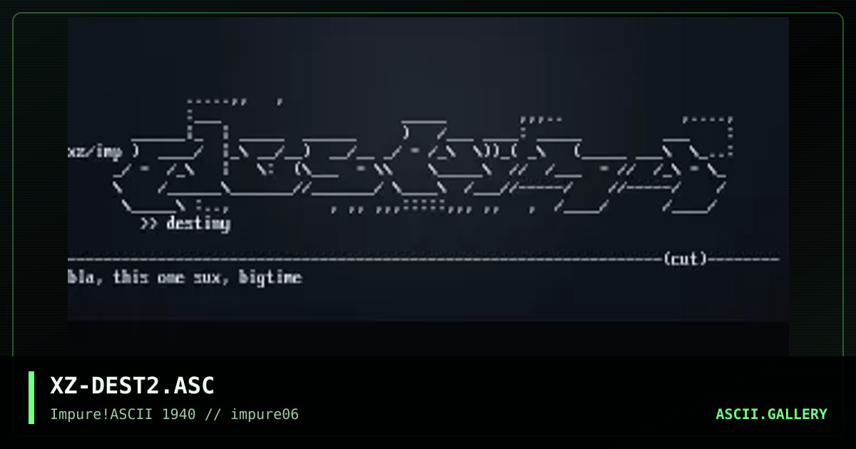 destiny, by xzip, 1998