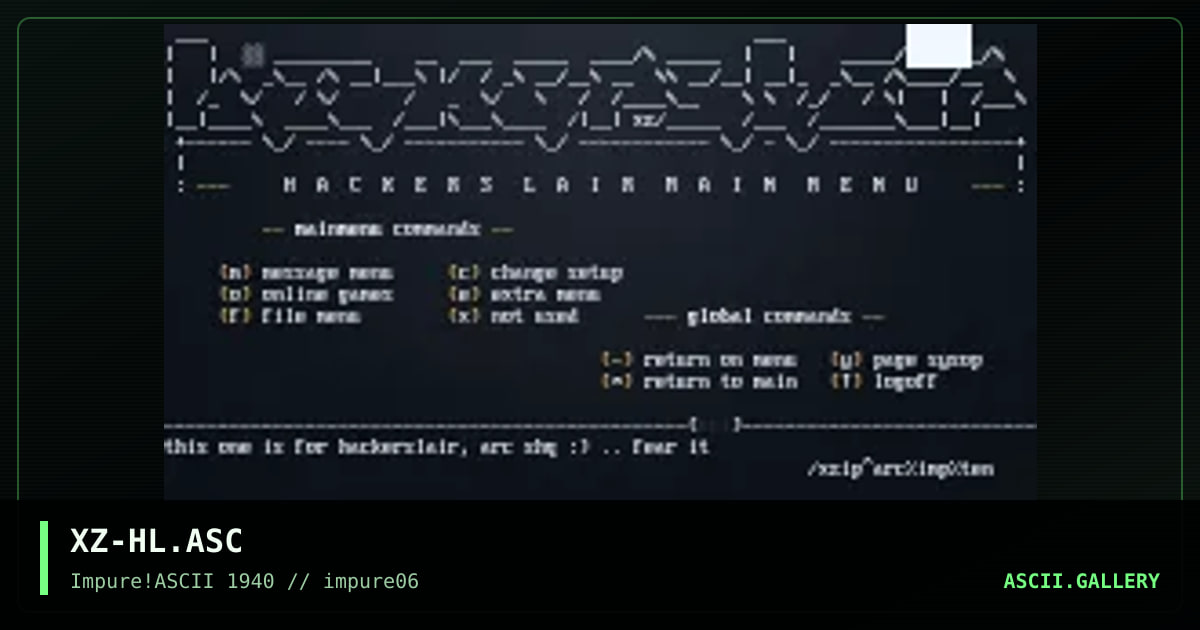 hackerslair, by xzip, 1998