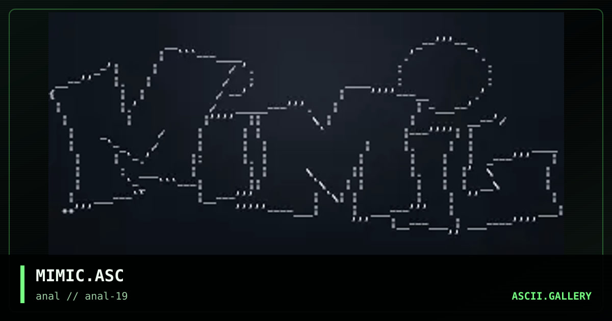 MIMIC.ASC, by untagged, 1999