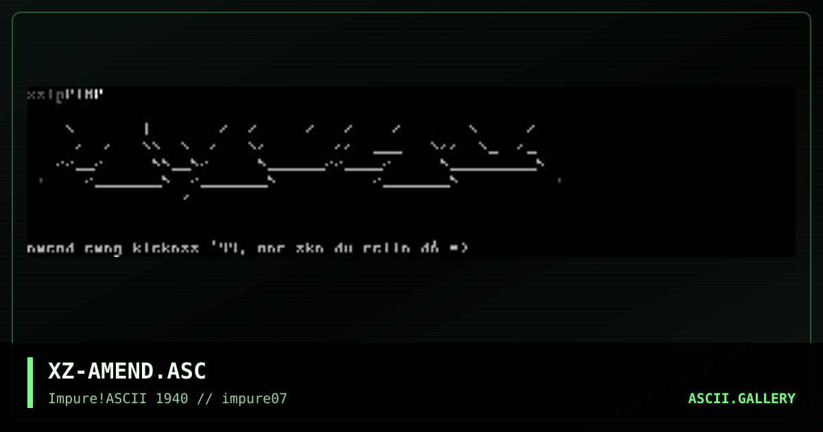 amend #2, by xzip, 1999