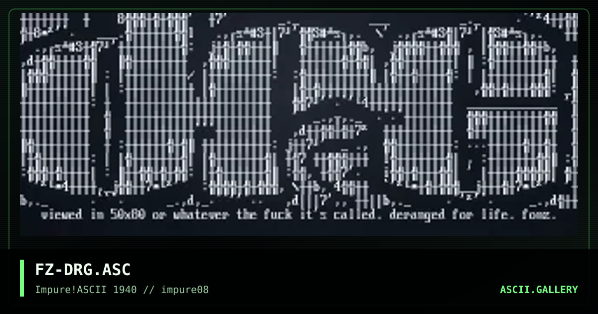FZ-DRG.ASC, by fonzie, 1999