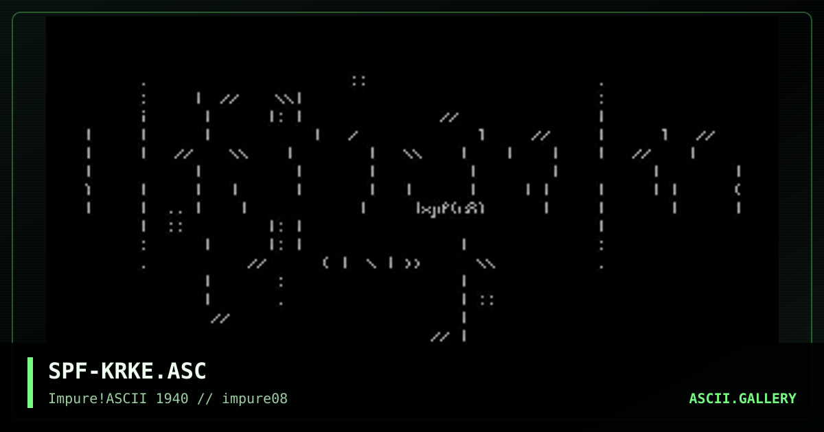 SPF-KRKE.ASC, by spitfire, 1999