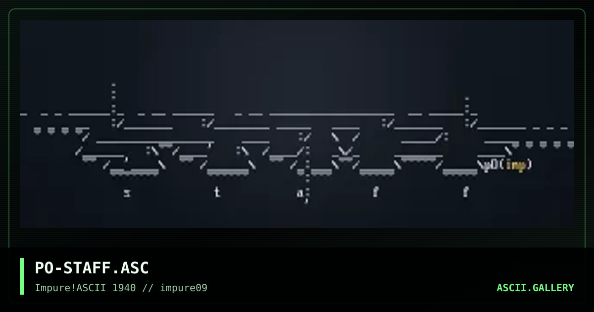 PO-STAFF.ASC, by pogue, 1999