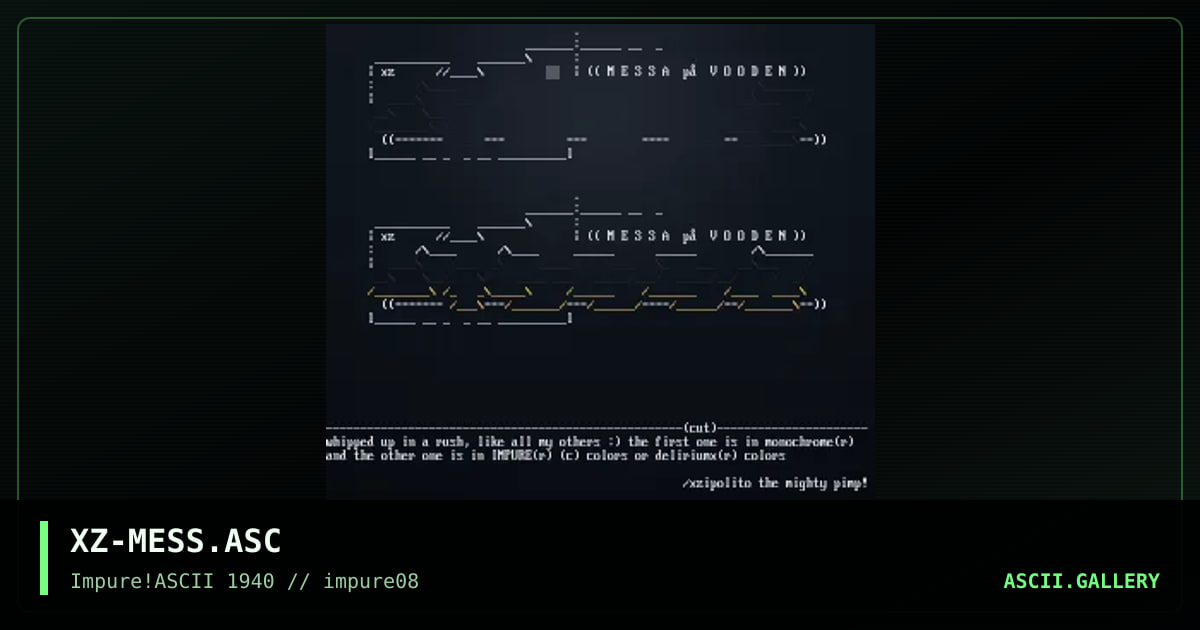 XZ-MESS.ASC, by xzip, 1999