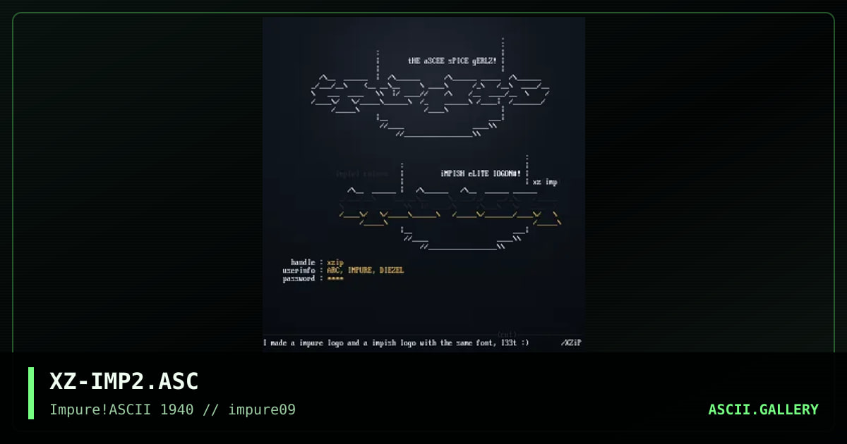 XZ-IMP2.ASC, by xzip, 1999