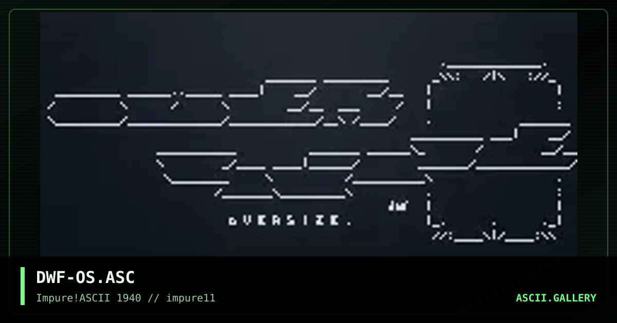 DWF-OS.ASC, by dwarf, 1999