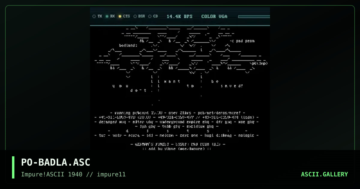 PO-BADLA.ASC, by pogue, 1999