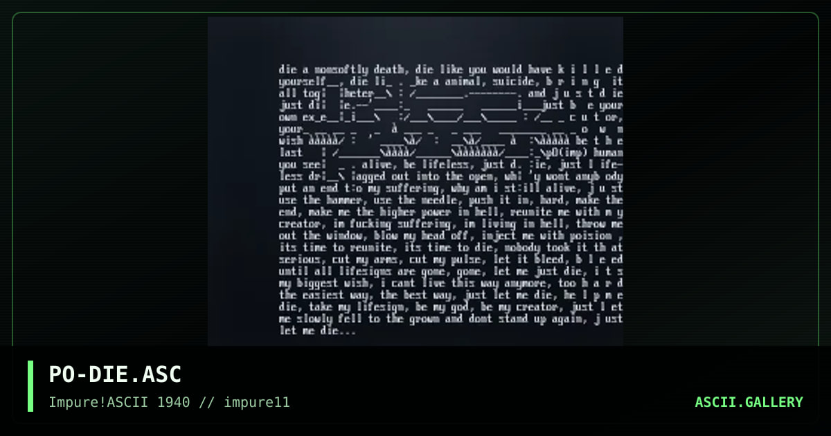 PO-DIE.ASC, by pogue, 1999