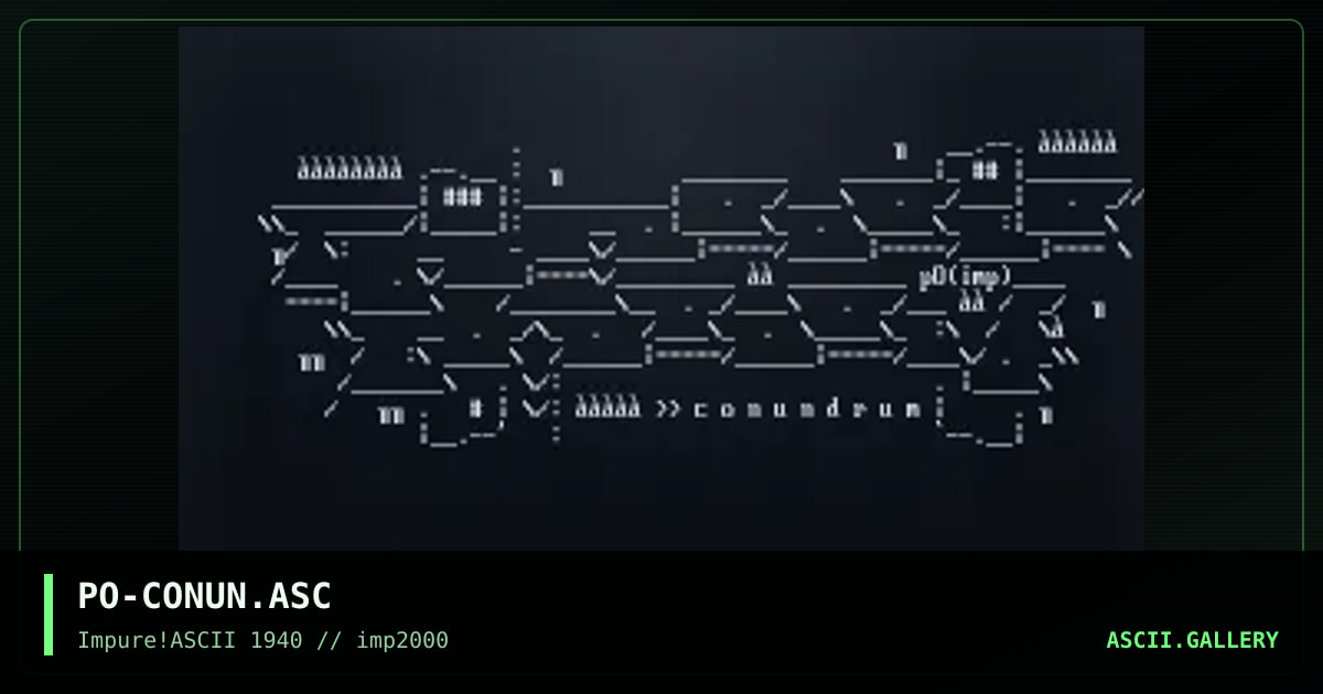 PO-CONUN.ASC, by pogue, 2000