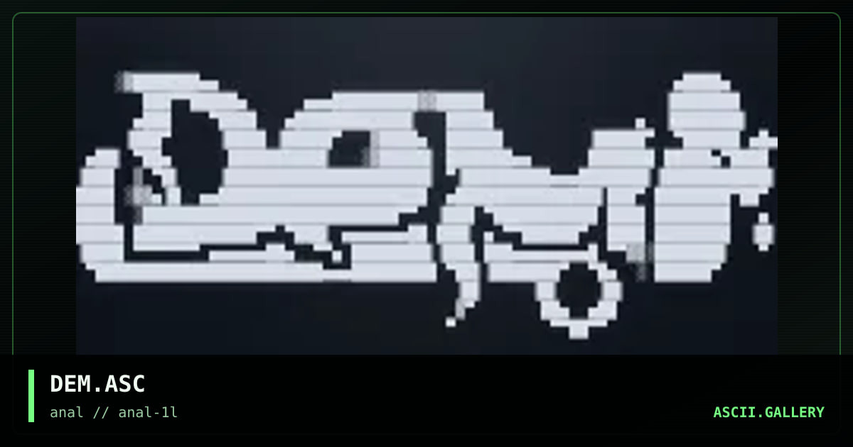 DEM.ASC, by untagged, 2000