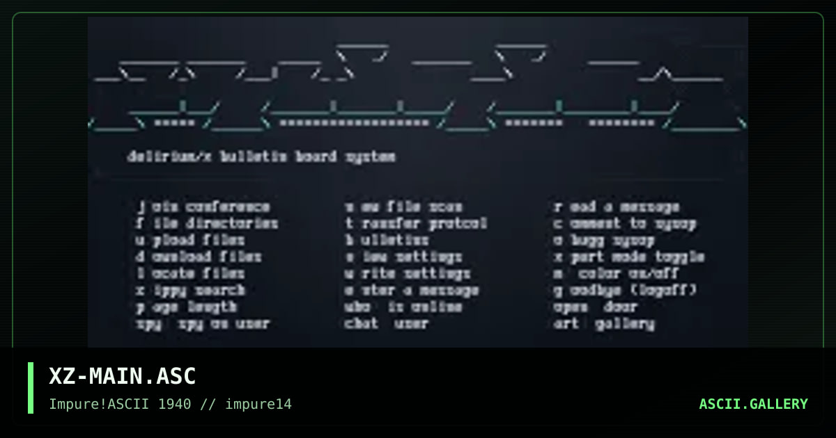 XZ-MAIN.ASC, by xzip, 2000