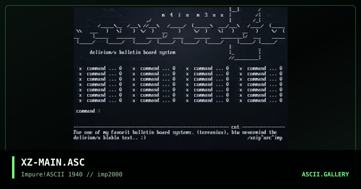XZ-MAIN.ASC, by xzip, 2000