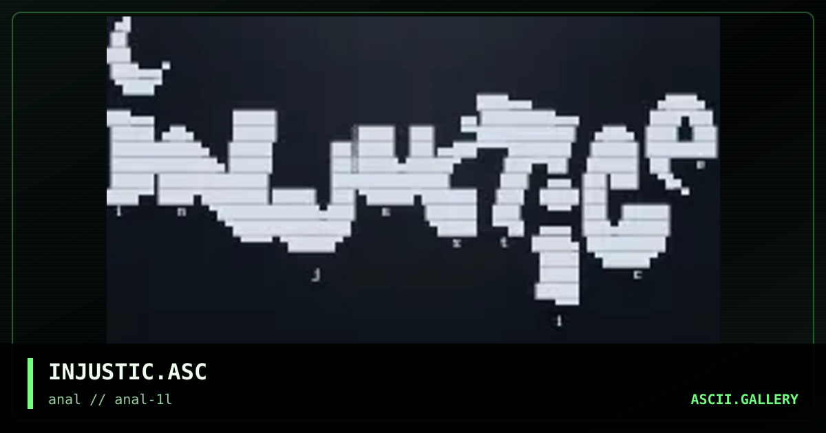 INJUSTIC.ASC, by untagged, 2000