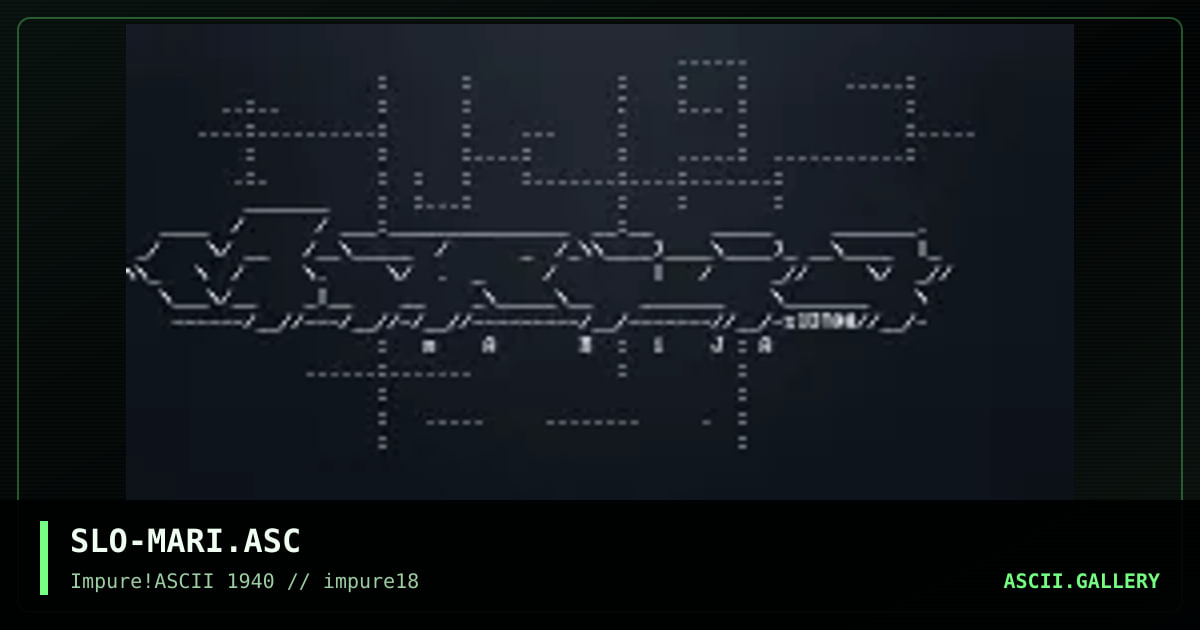 SLO-MARI.ASC, by splonk, 2001