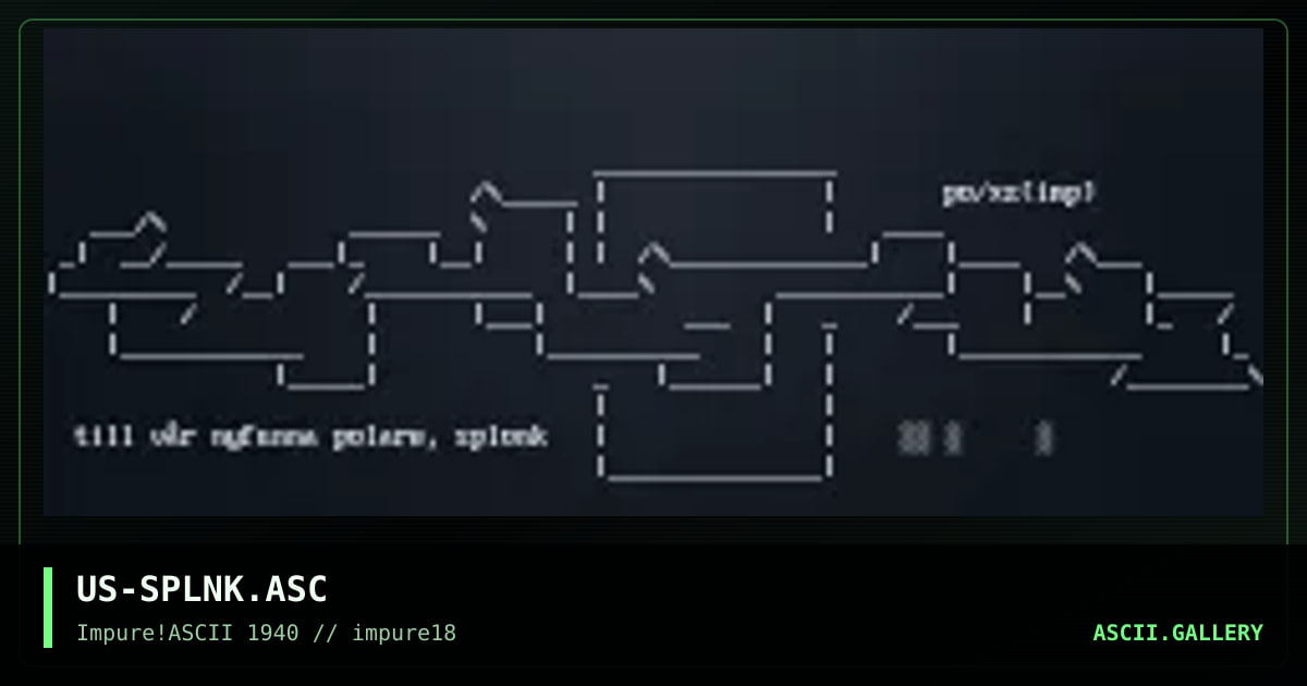US-SPLNK.ASC, by pogue, xzip, 2001