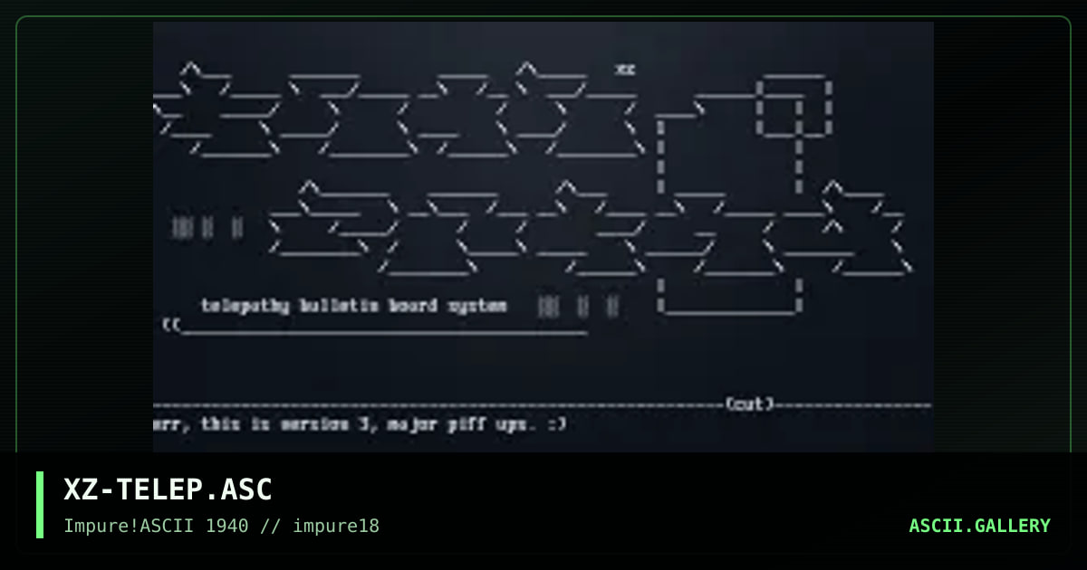 XZ-TELEP.ASC, by xzip, 2001