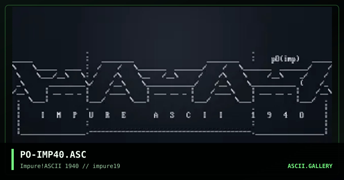 PO-IMP40.ASC, by pogue, 2001