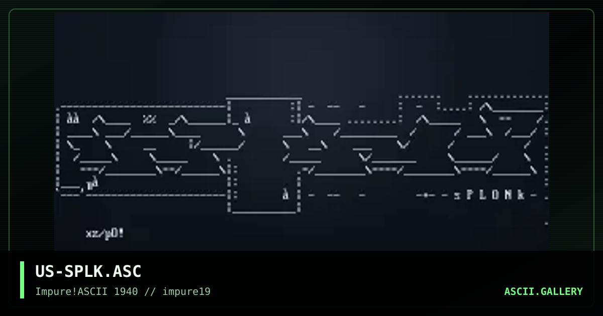 US-SPLK.ASC, by pogue, xzip, 2001