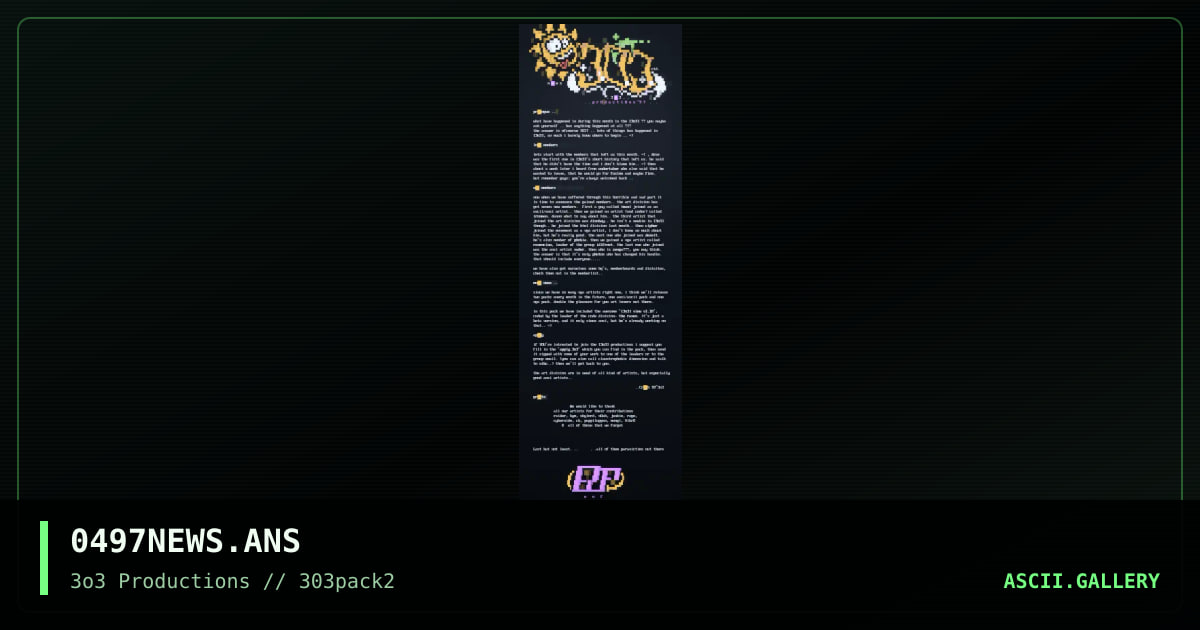 april news !!?, by 303 productions, 1997