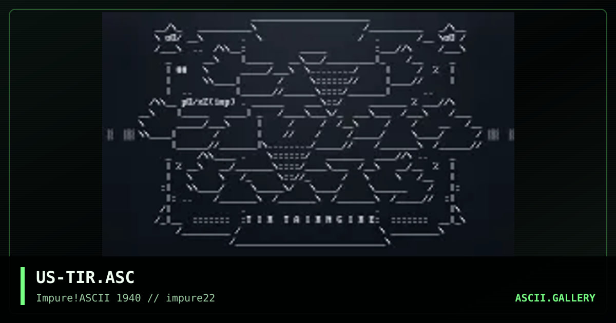 US-TIR.ASC, by pogue, xzip, 2001