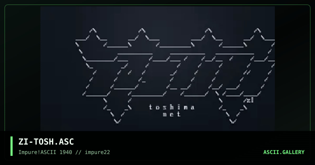 ZI-TOSH.ASC, by zimmer, 2001