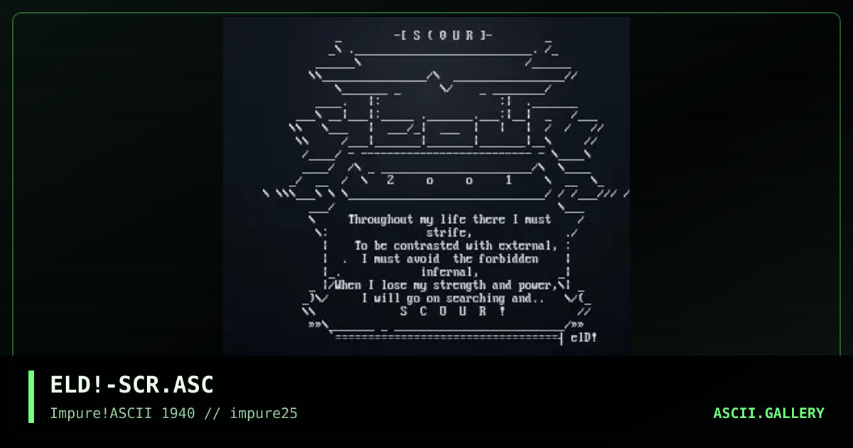 ELD!-SCR.ASC, by elend, 2001