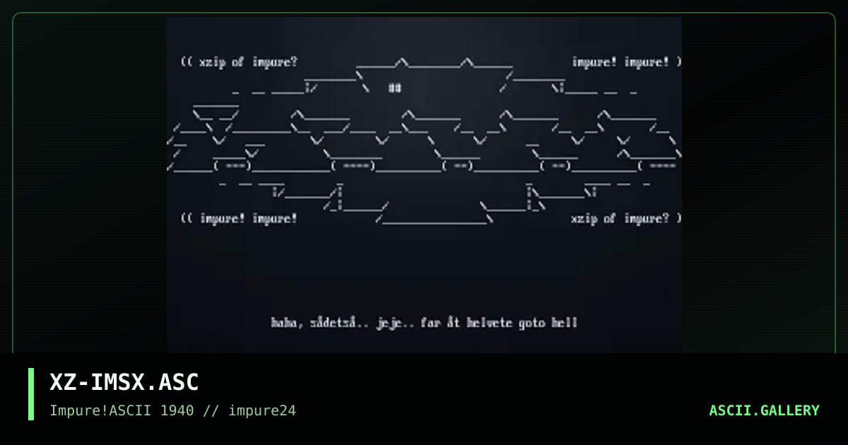 XZ-IMSX.ASC, by xzip, 2001