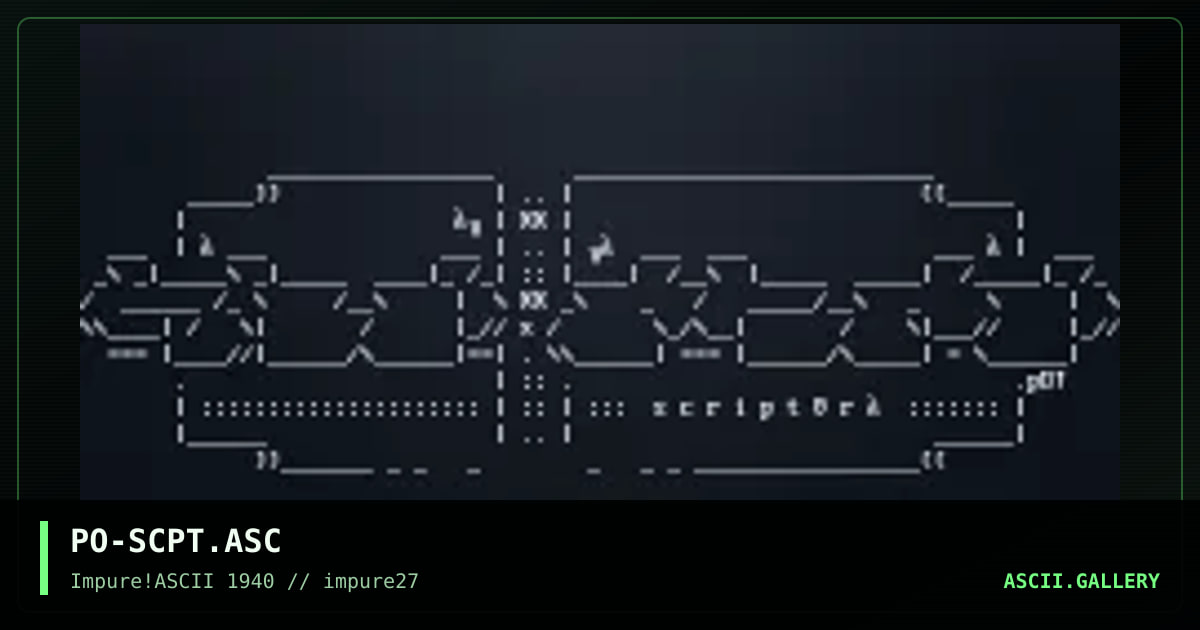 PO-SCPT.ASC, by pogue, 2002