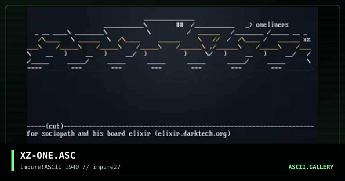 XZ-ONE.ASC, by xzip, 2002