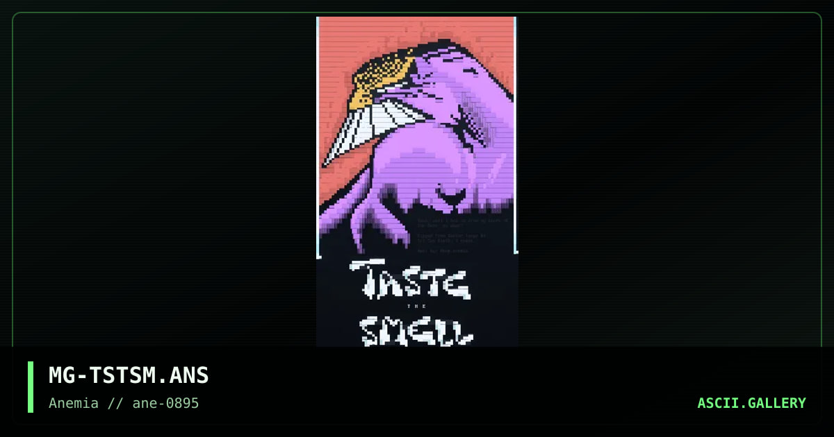 Taste The Smell Logo #1, by mung, 1995